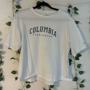 White, Columbia T-Shirt, Size XL